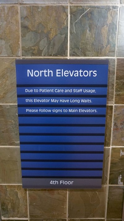 North Elevators Wall Sign