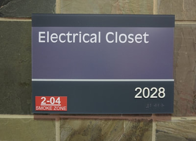 Electrical Closet Braille Sign